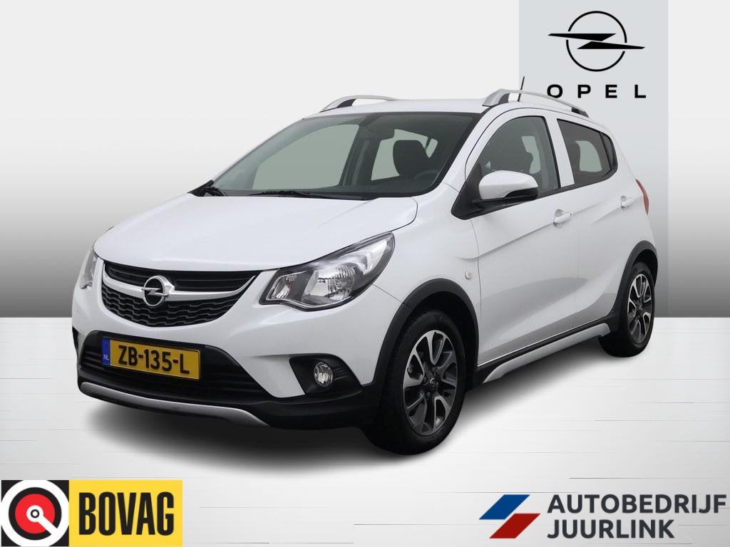Opel KARL 1.0 Rocks Online Edition Trekhaak/Nav/Cruise/Airco, Auto's, Voorwielaandrijving, 839 kg, Stof, Gebruikt