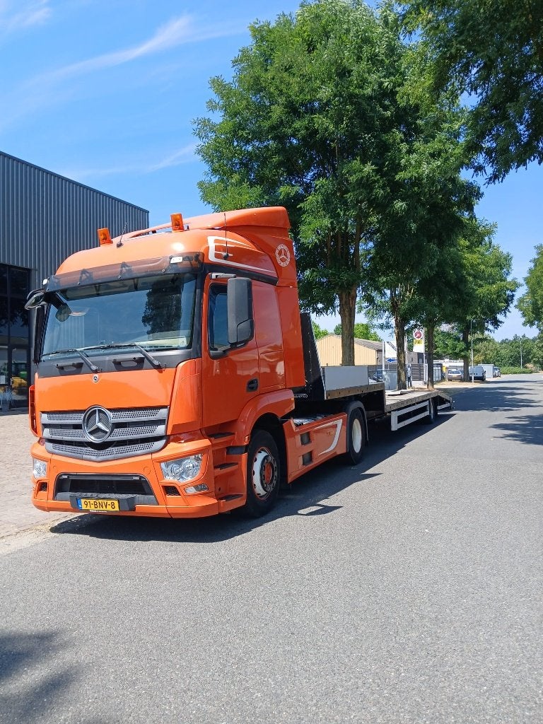 Mercedes Actros Automaat bj 2014 , met Oprij oplegger Desot, Auto's, Automaat, Euro 6, Overige kleuren, Mercedes-Benz