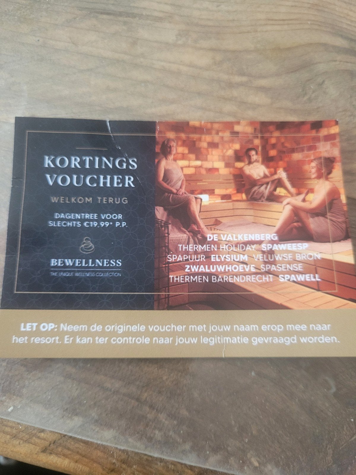 kortingvoucher sauna