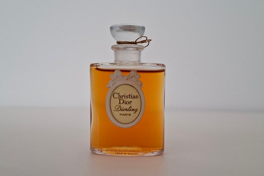 Dior parfumfles Diorling - parfum (zeldzaam), Ophalen of Verzenden, Gebruikt, Miniatuur, Gevuld