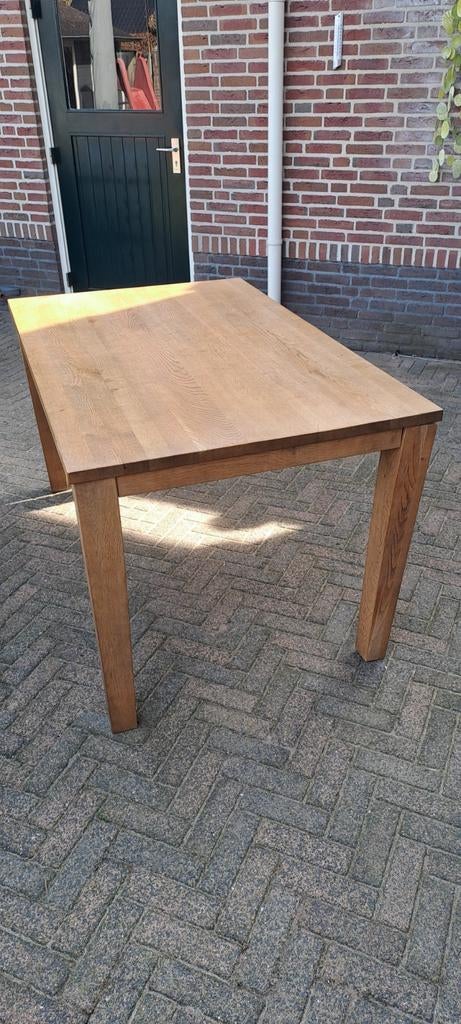 Eikenhouten eetkamertafel, Ophalen, Rechthoekig