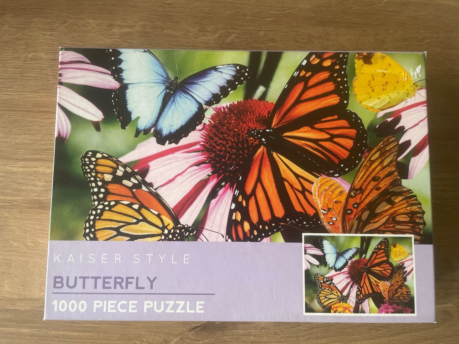 Kaiser Style Butterfly 1000 Stukjes Legpuzzel, Ophalen of Verzenden, 500 t/m 1500 stukjes, Gebruikt, Legpuzzel