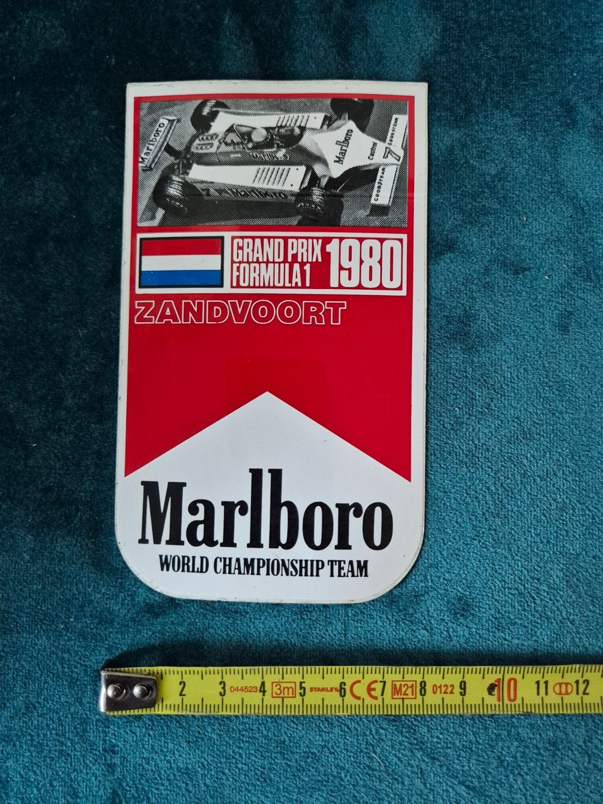 Sticker Marlboro Grand Prix Formula 1 1980 Zandvoort, Verzamelen, Stickers, Ophalen of Verzenden, Zo goed als nieuw, Sport