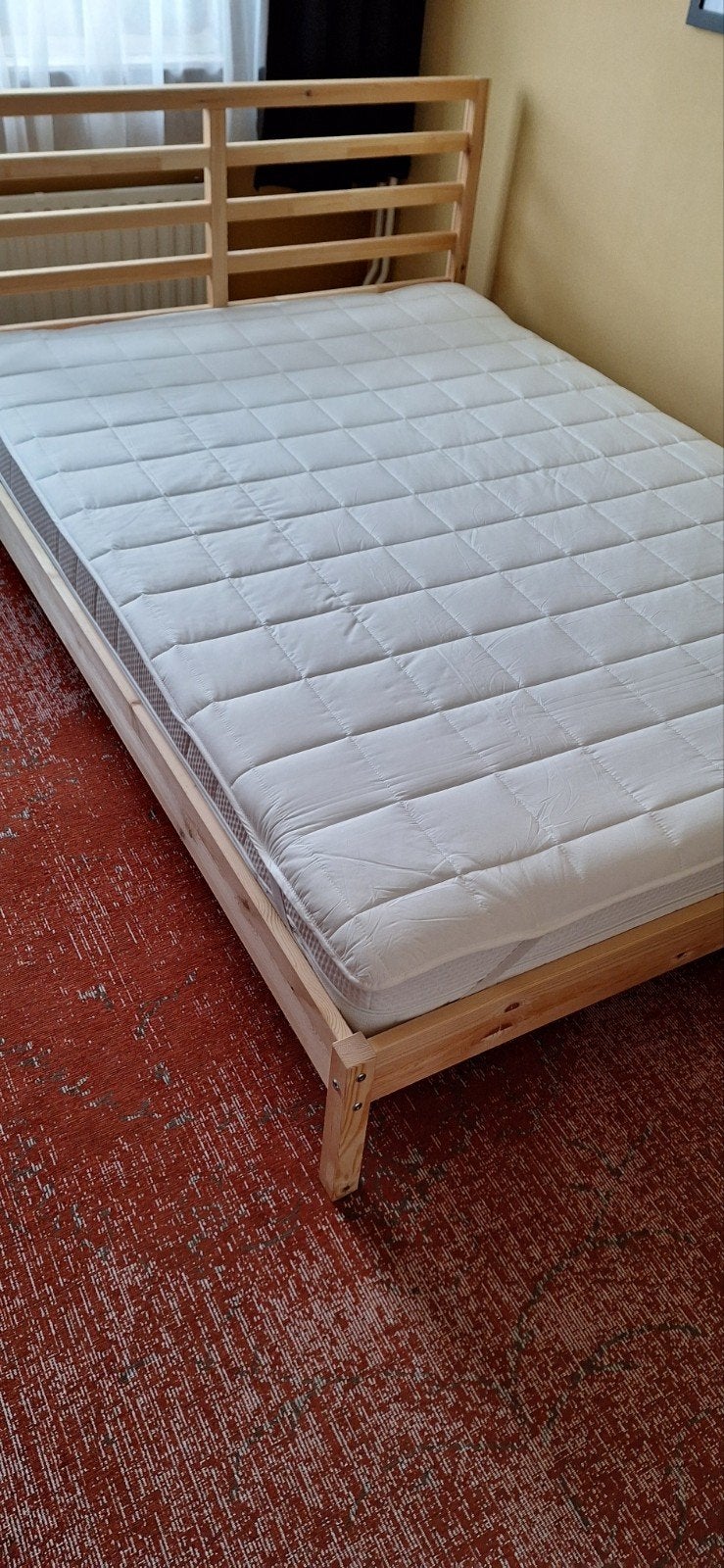 Tweepersoonsbed 140x200cm grenen, Ophalen, Overige kleuren, Tweepersoons, 140 cm