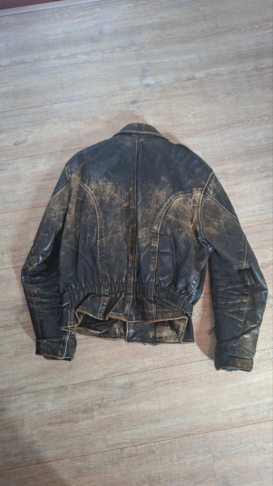 leren motorjack, Ophalen of Verzenden, Bruin