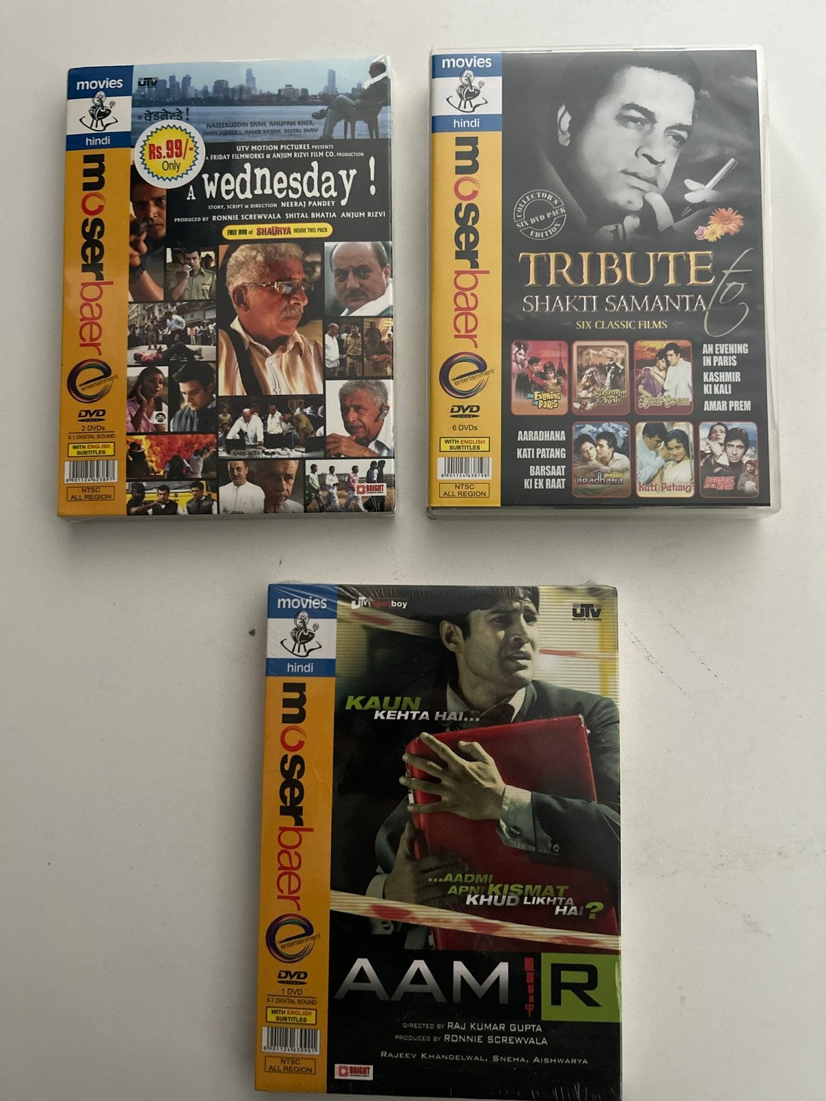 Moserbaer Bollywood DVD Collectie: A Wednesday!, Aamir, Shak, Engels, Ophalen of Verzenden, Vanaf 12 jaar, Inclusief doosje