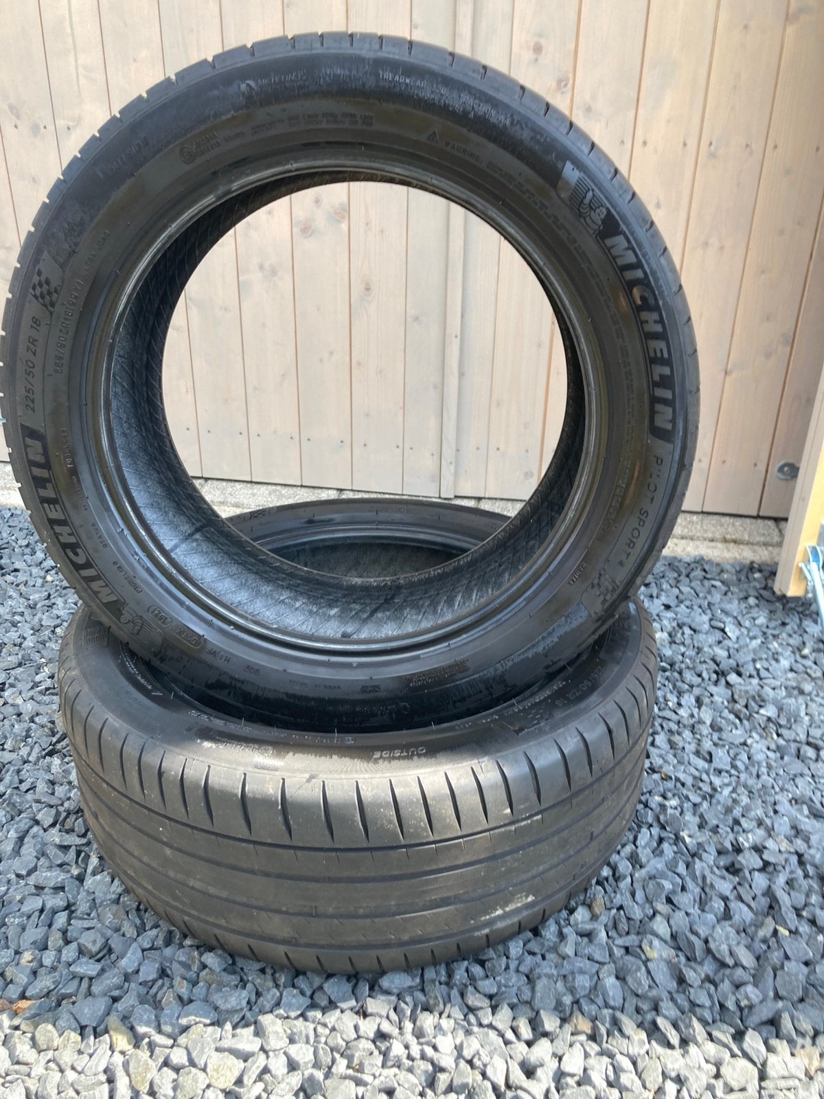 2 stuks Michelin Pilot Sport 4 225/50/18, Ophalen, Gebruikt