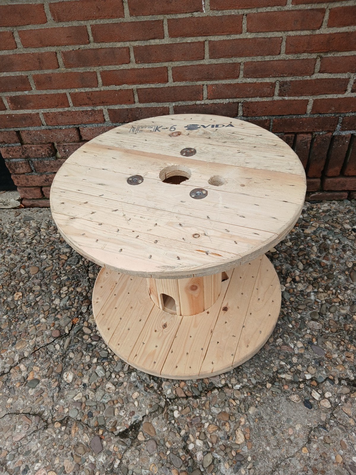 Diverse houten haspels, Ophalen, Rond, Hout