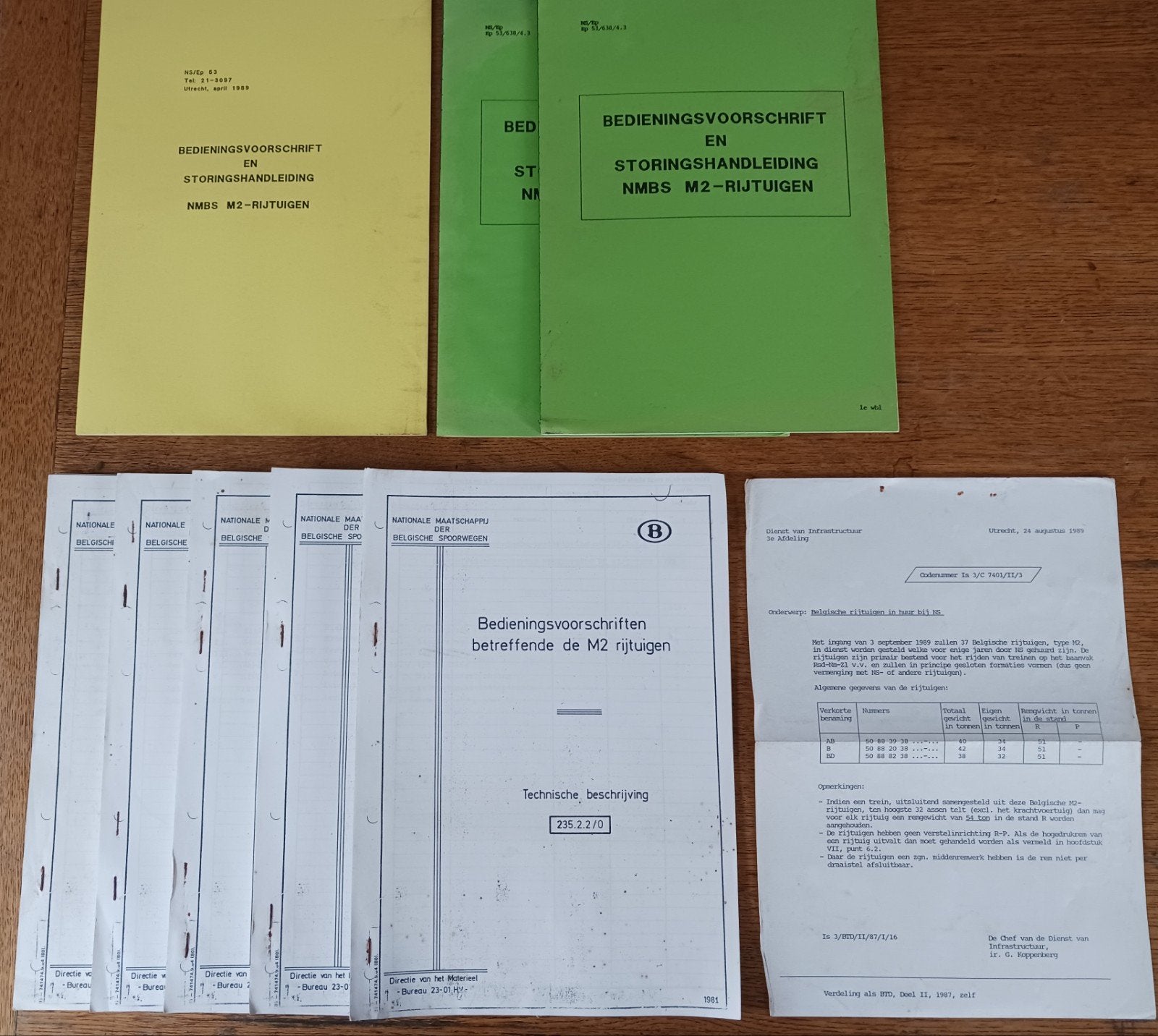 NS / NMBS M2 Rijtuigen documentatie -Gelders Smalspoormuseum, Ophalen, Zo goed als nieuw, Trein, Overige typen