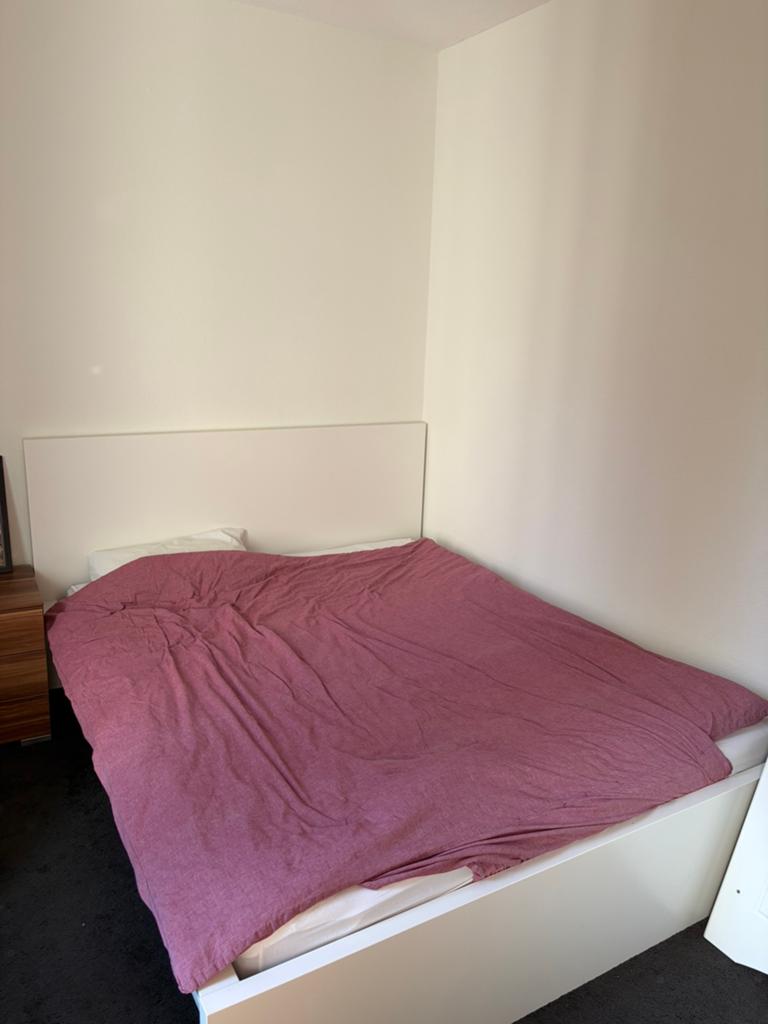 Malm ikea bed wit 160x200, Ophalen, Wit, Tweepersoons, Zo goed als nieuw