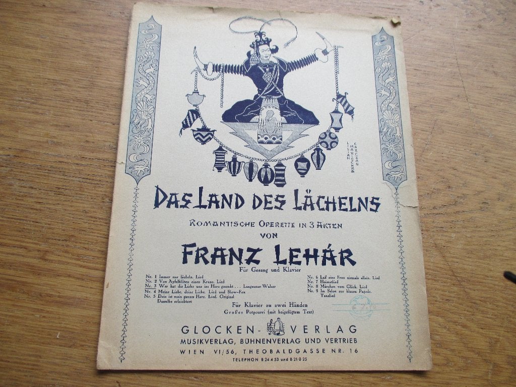 LEHÁR -WER HAD DIE LIEBE UNS INS HERZ GESCHENKT ..., Muziek en Instrumenten, Bladmuziek, Zang, Gebruikt, Ophalen of Verzenden