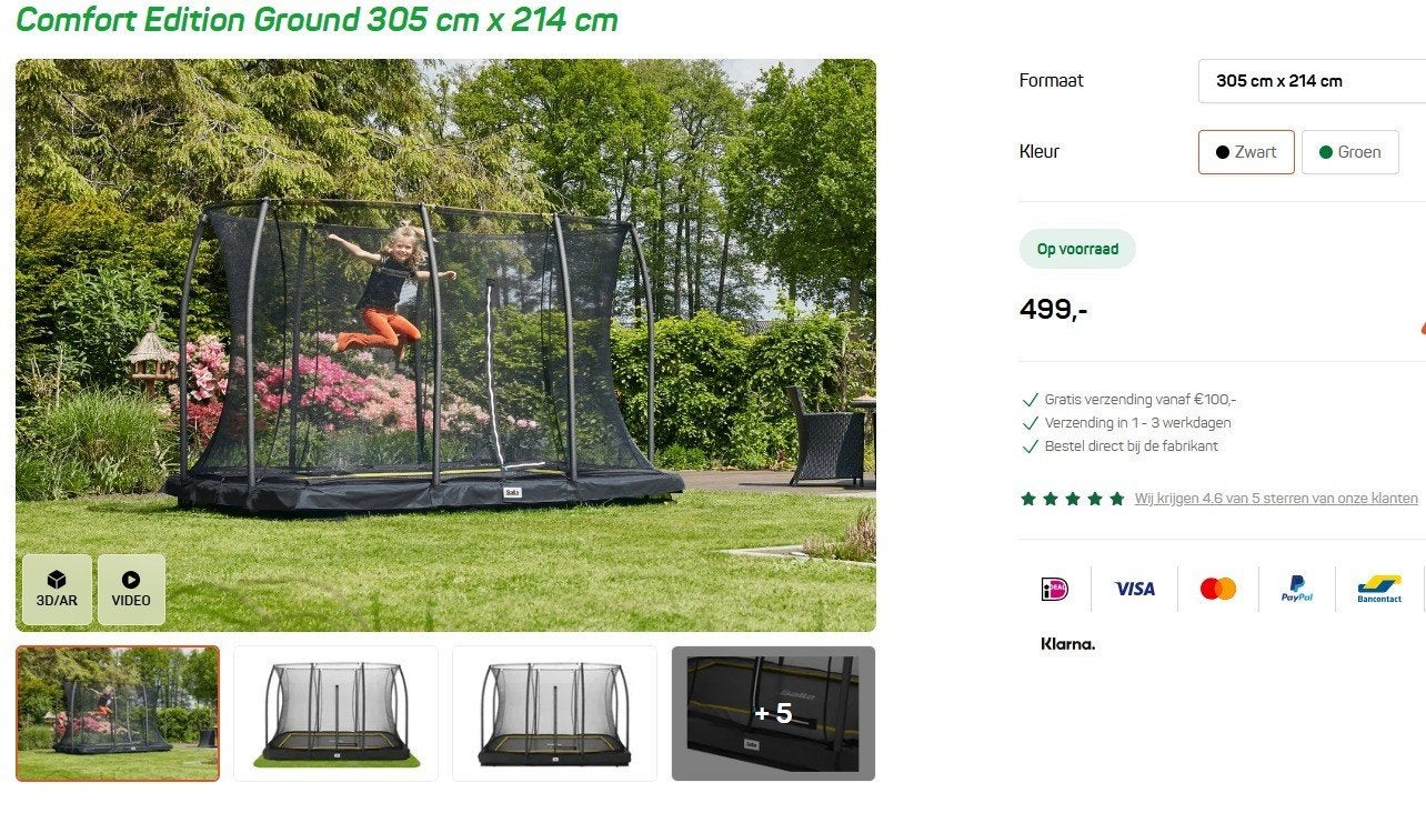 Salto Comfort Edition Ground Trampoline (Nieuw in doos), Ophalen, Nieuw