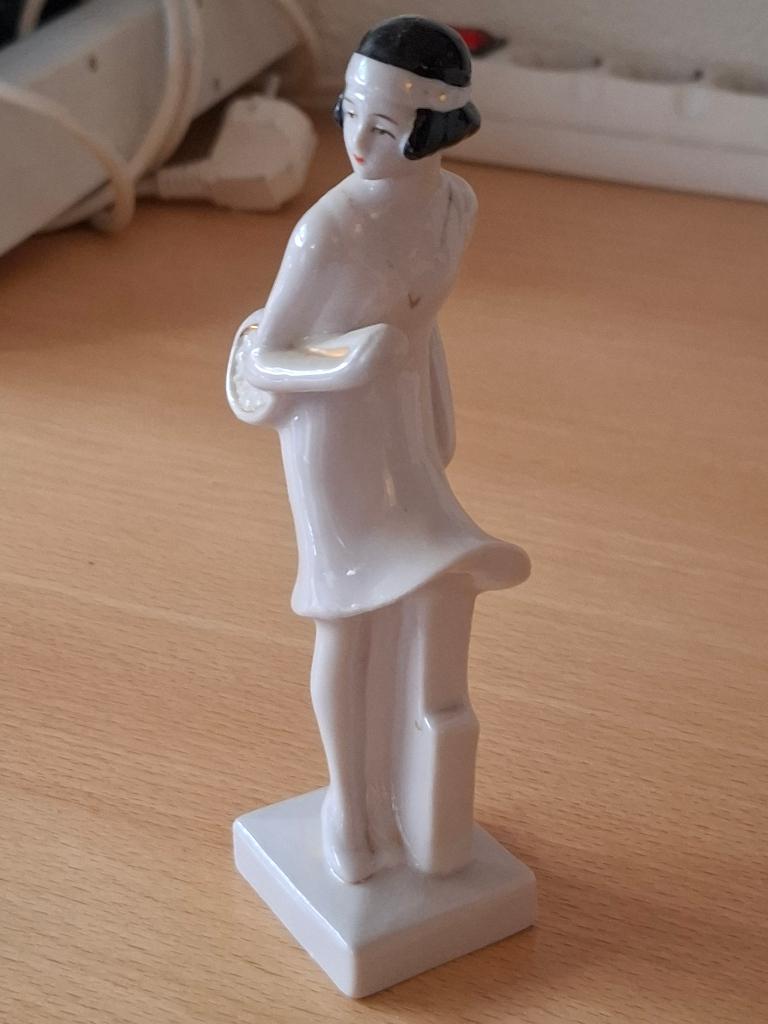 Tennisspeelster art deco, Antiek en Kunst, Ophalen of Verzenden