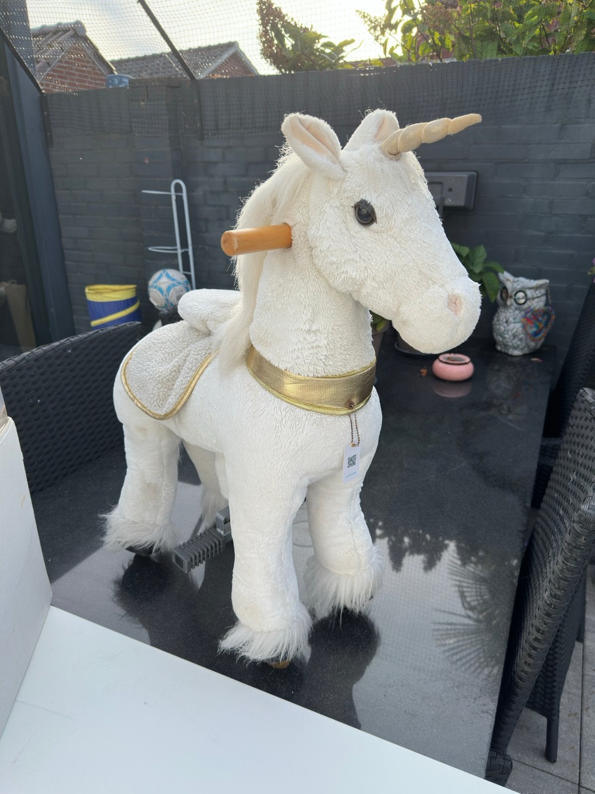 Eenhoorn loopfiets/rijdier voor kinderen.. Pony cicle, Kinderen en Baby's, Ophalen, Zo goed als nieuw, Jongen of Meisje