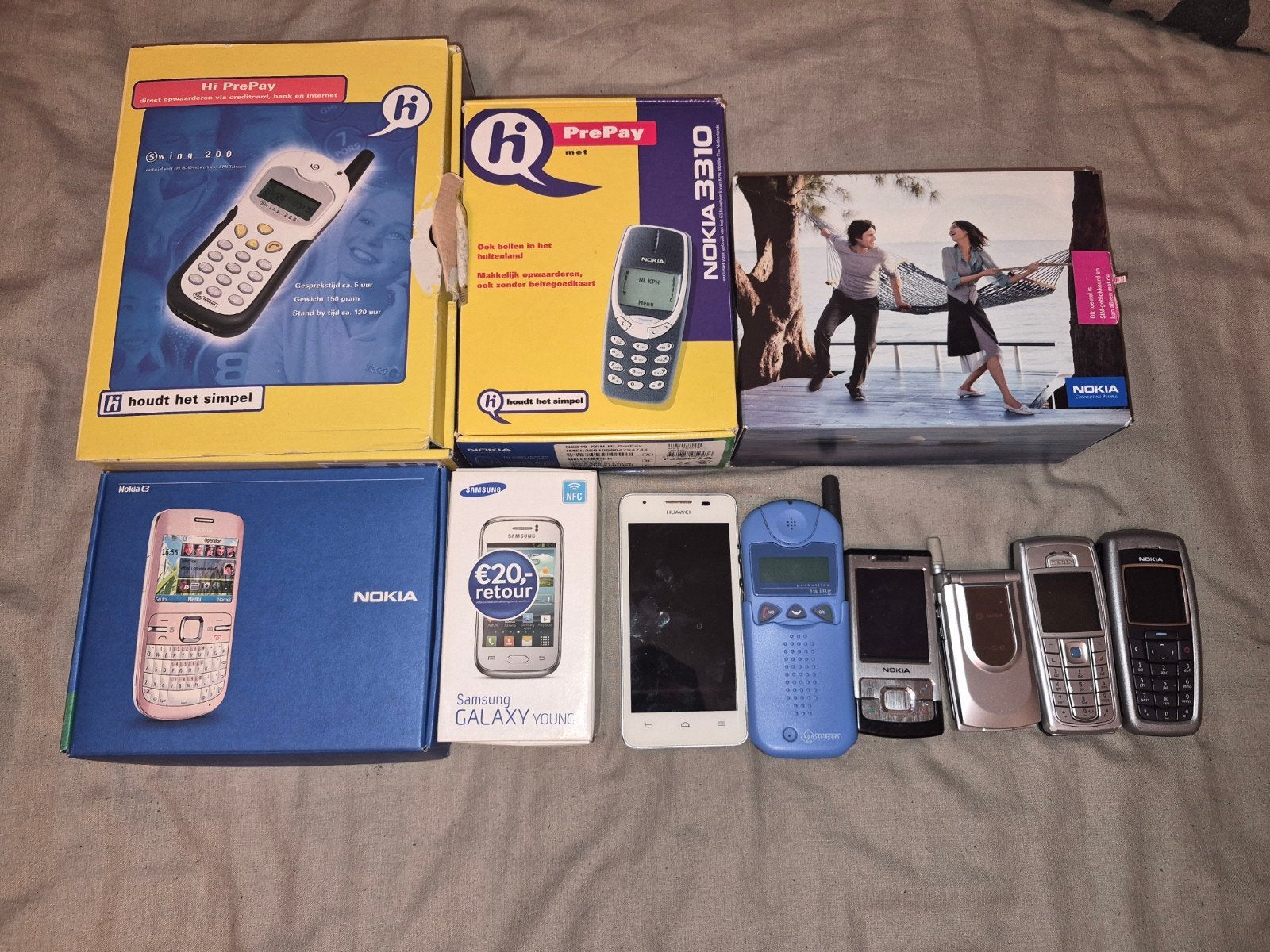 Verzameling Oude Mobiele Telefoons en Accessoires, Gebruikt, Overige modellen, Ophalen of Verzenden, Minder dan 3 megapixel