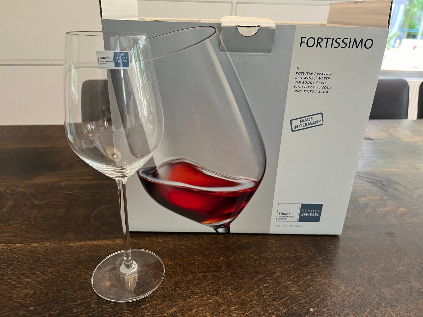Schott Zwiesel Fortissimo rode wijnglazen (7 stuks), Ophalen, Nieuw, Overige merken, Glas
