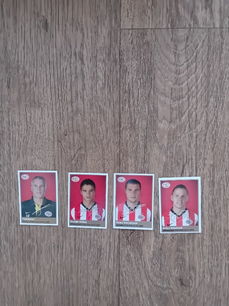 4 plaatjes PSV, Ophalen of Verzenden, Zo goed als nieuw, PSV, Poster, Plaatje of Sticker