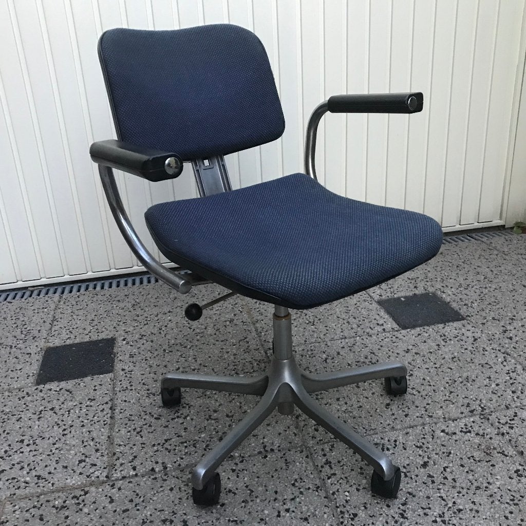 Girsberger Euro chair bureaustoel design vintage retro, Huis en Inrichting, Bureaustoelen, Ophalen, Gebruikt, Zwart, Nvt