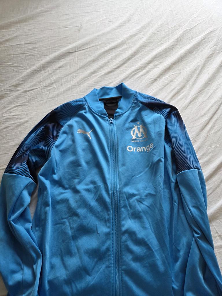 Marseille trainingstrui maat XS, Blauw, Ophalen of Verzenden, Zo goed als nieuw, Voetbal