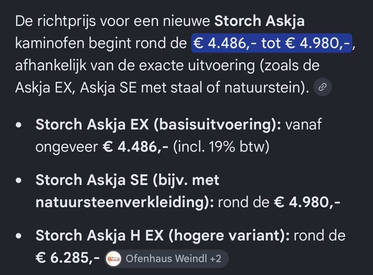 Zeldzame luxe BLACK DESIGN Storch Askja ZGAN houtkachel, Ophalen, Houtkachel, Zo goed als nieuw, Vrijstaand
