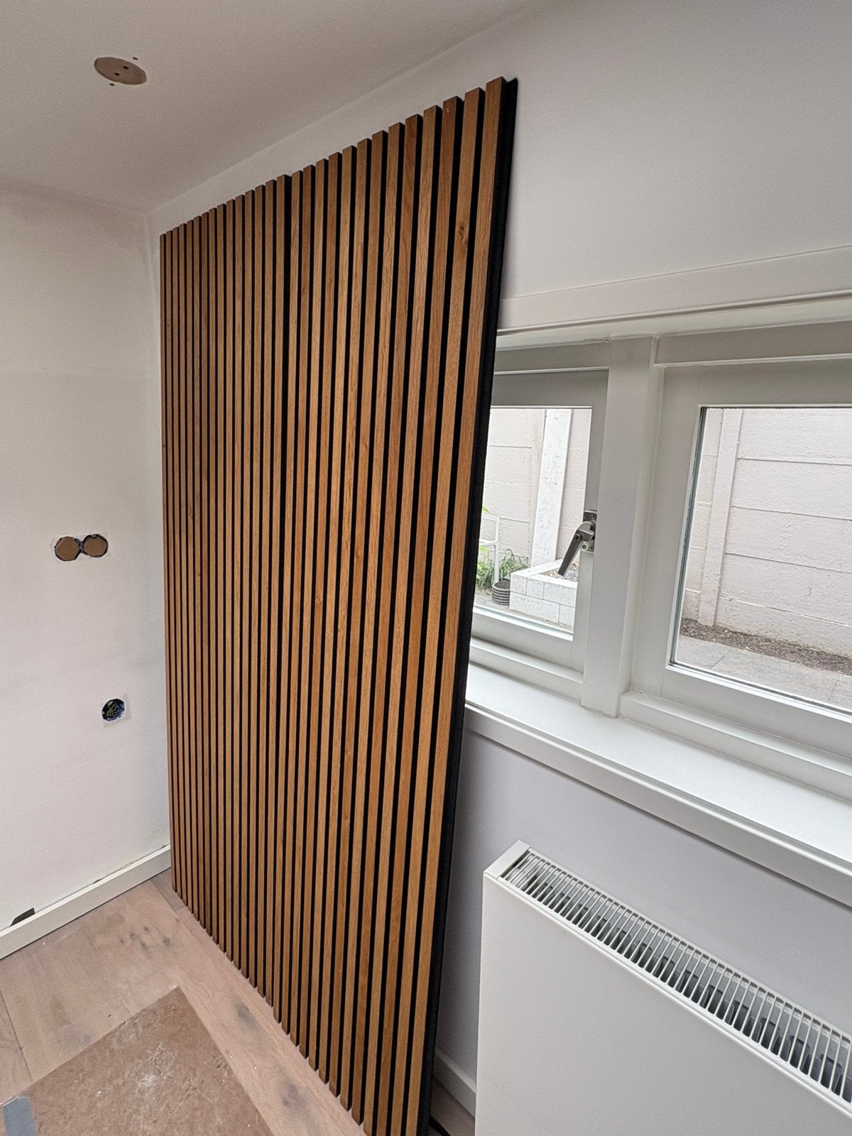 Akoestisch paneel Wood upp walnoot, Huis en Inrichting, Stoffering | Gordijnen en Lamellen, Ophalen, Gebruikt, Bruin