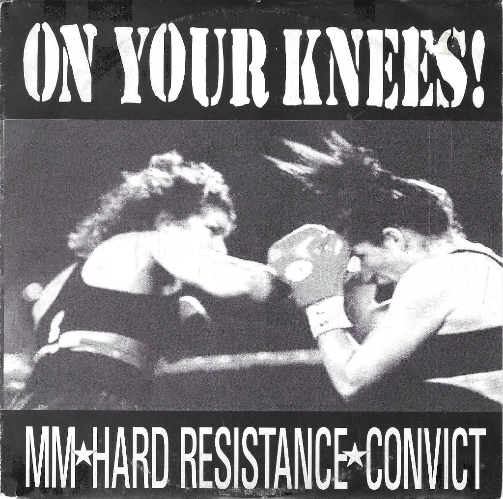 on your knees/v/a-hardcore/punk-geel vinyl-nr.634/750 copies, Verzenden, Gebruikt, Rock en Metal