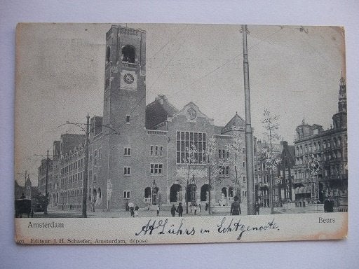 P291 Amsterdam - Beursgebouw - 1904, Verzenden, Voor 1920, Gelopen, Noord-Holland