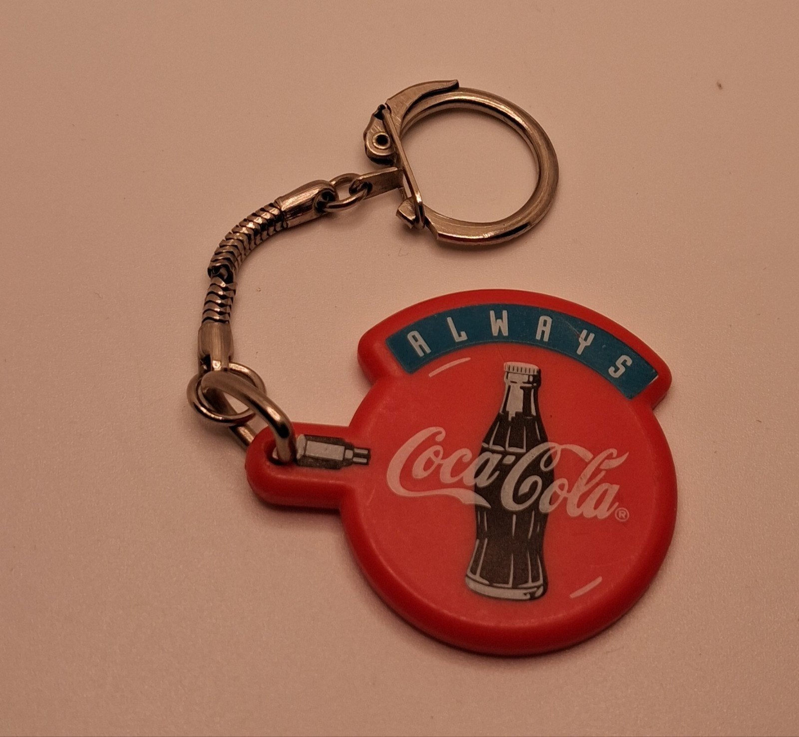 Vintage Coca-Cola sleutelhanger - Always, Ophalen of Verzenden, Gebruikt, Merk