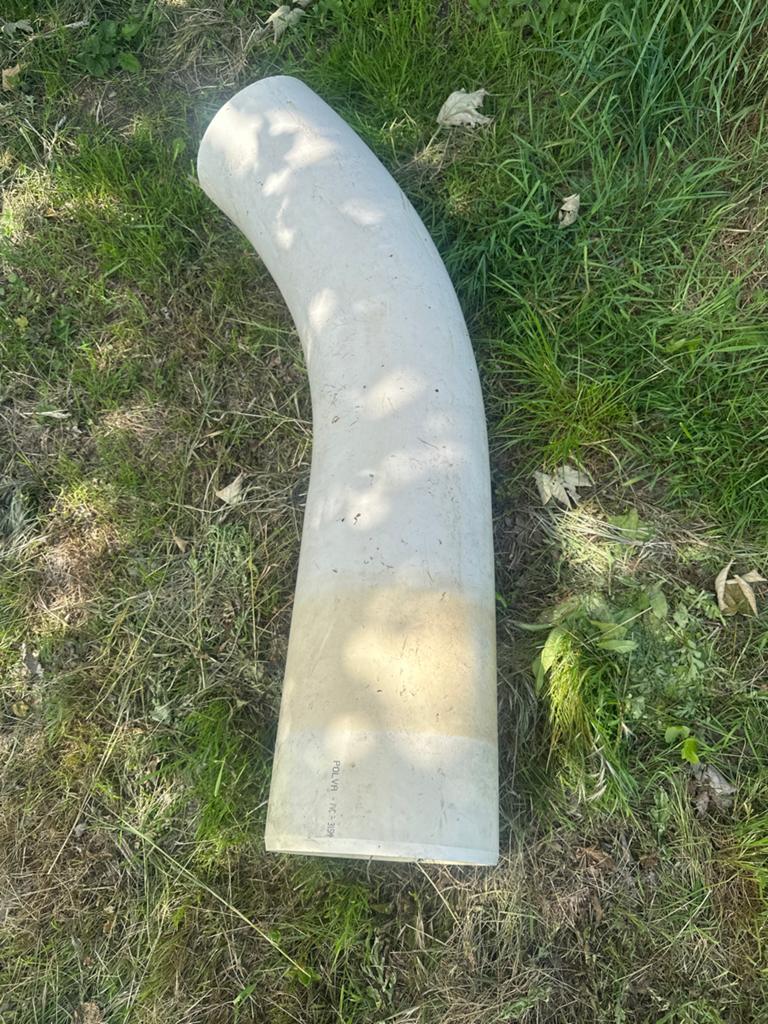 Buis met bocht, 140 cm lang, 30 cm diameter, Ophalen, Overige materialen, Bochten, Gebruikt
