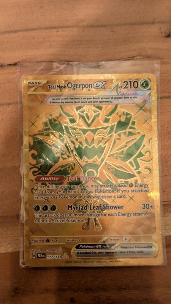 Teal Mask Ogerpon ex - PRE 177, Ophalen, Nieuw, Losse kaart, Foil