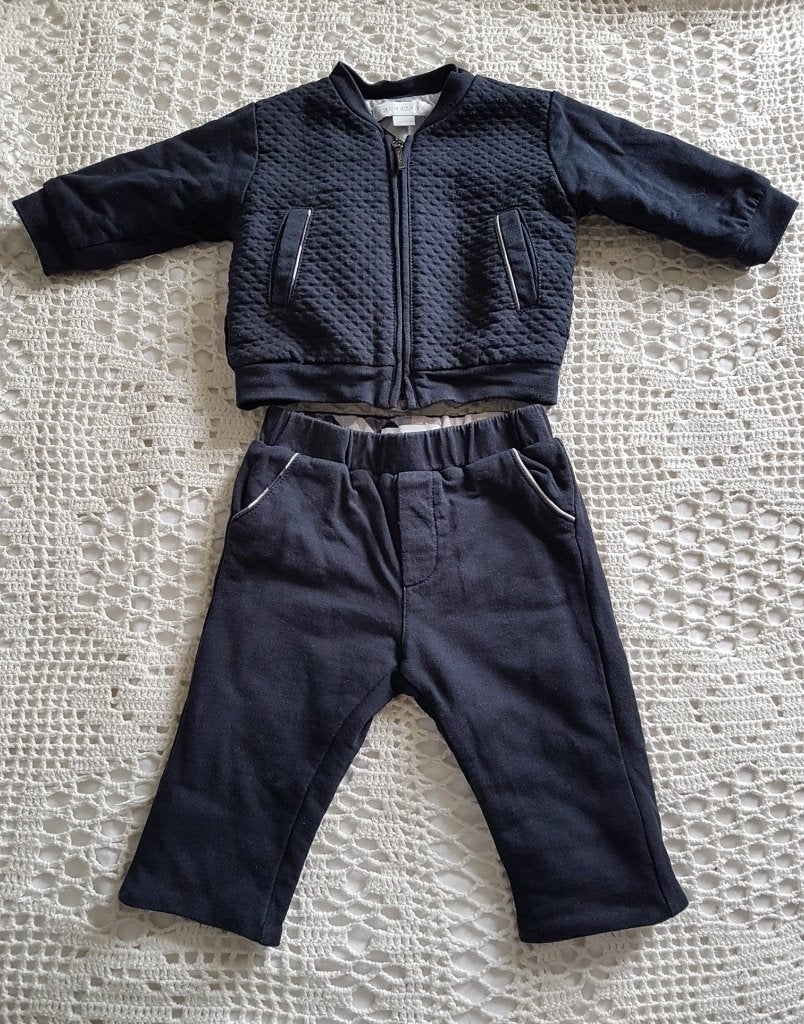 Burberry Baby pak (broek & vest) donkerblauw 62, Verzenden, Zo goed als nieuw, Jongetje of Meisje, Overige typen