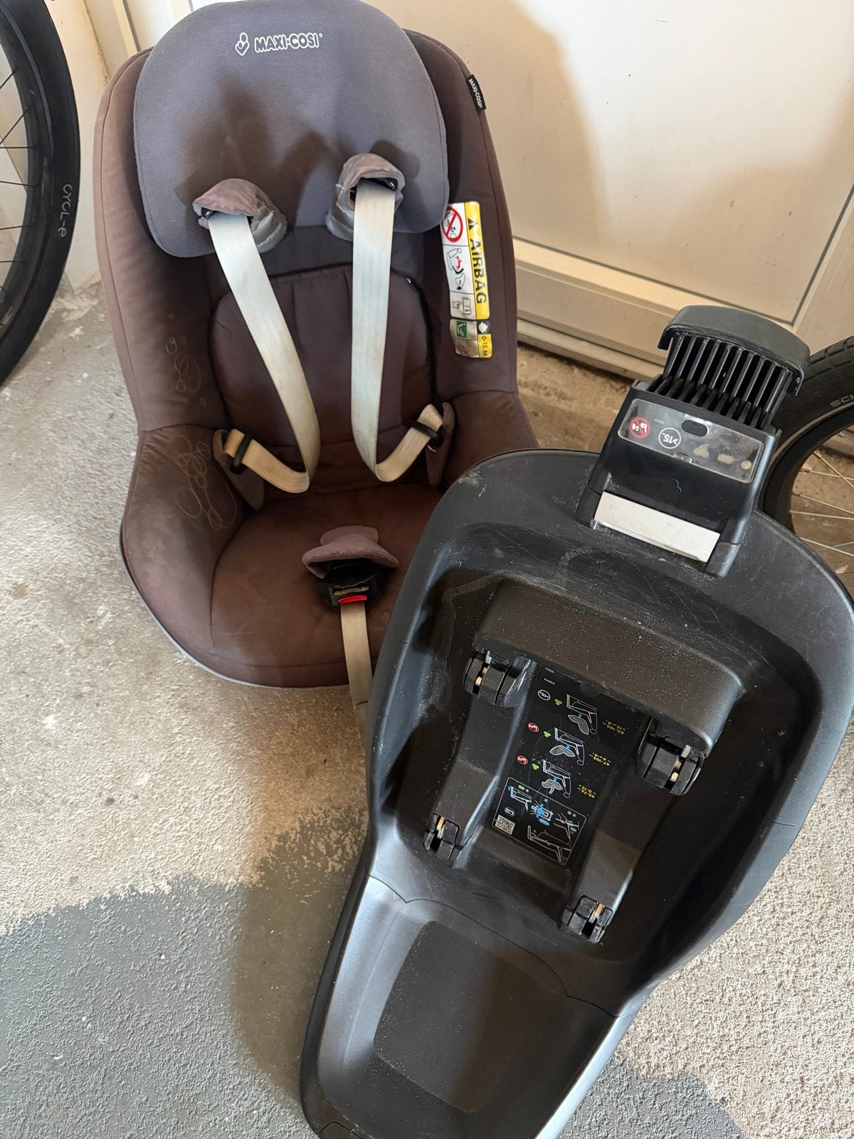Maxi-Cosi kinderzitje met Isofix base, Kinderen en Baby's, Ophalen, Gebruikt, Zijbescherming, Isofix