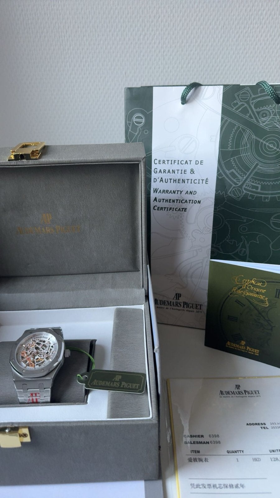 Audemars Piguet Royal Oak Skeleton Horloge, Sieraden, Tassen en Uiterlijk, Overige merken, Staal, Staal, Verzenden
