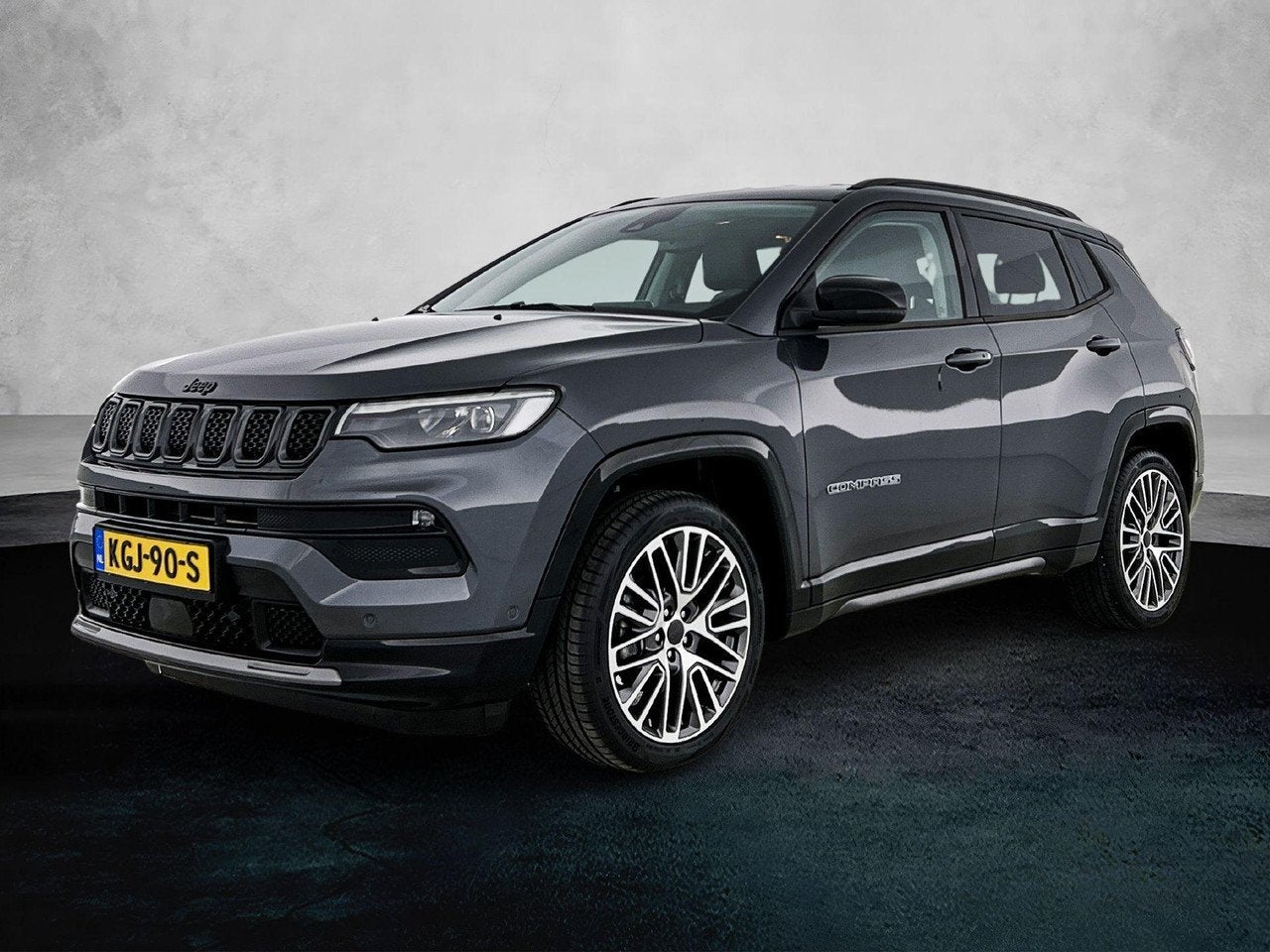 Jeep Compass 1.5T e-Hybrid Summit 130pk Automaat | Stoelen-p, Auto's, Automaat, Gebruikt, 4 cilinders, Automatische klimaatregeling