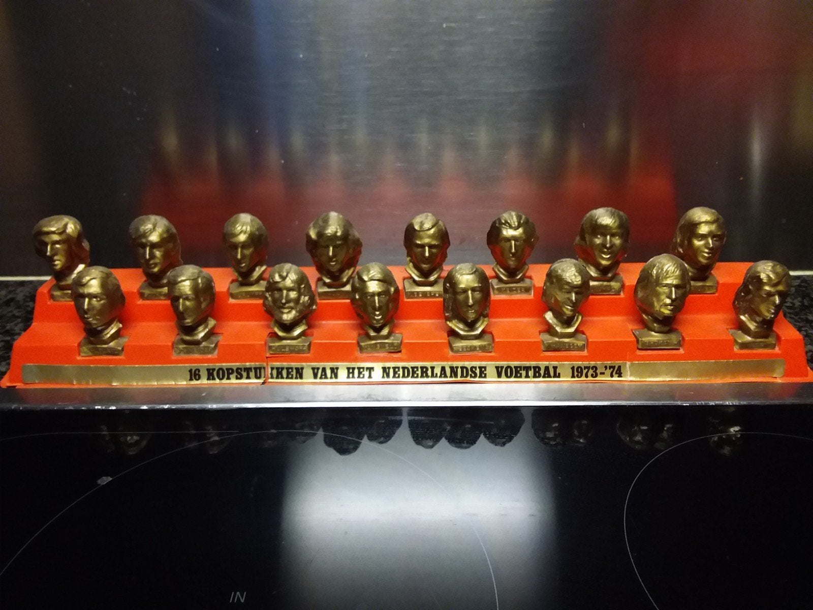 Te koop: 16 Kopstukken Nederlands Voetbal 1973-1974 Beeldjes, Verzenden, Gebruikt, Ajax