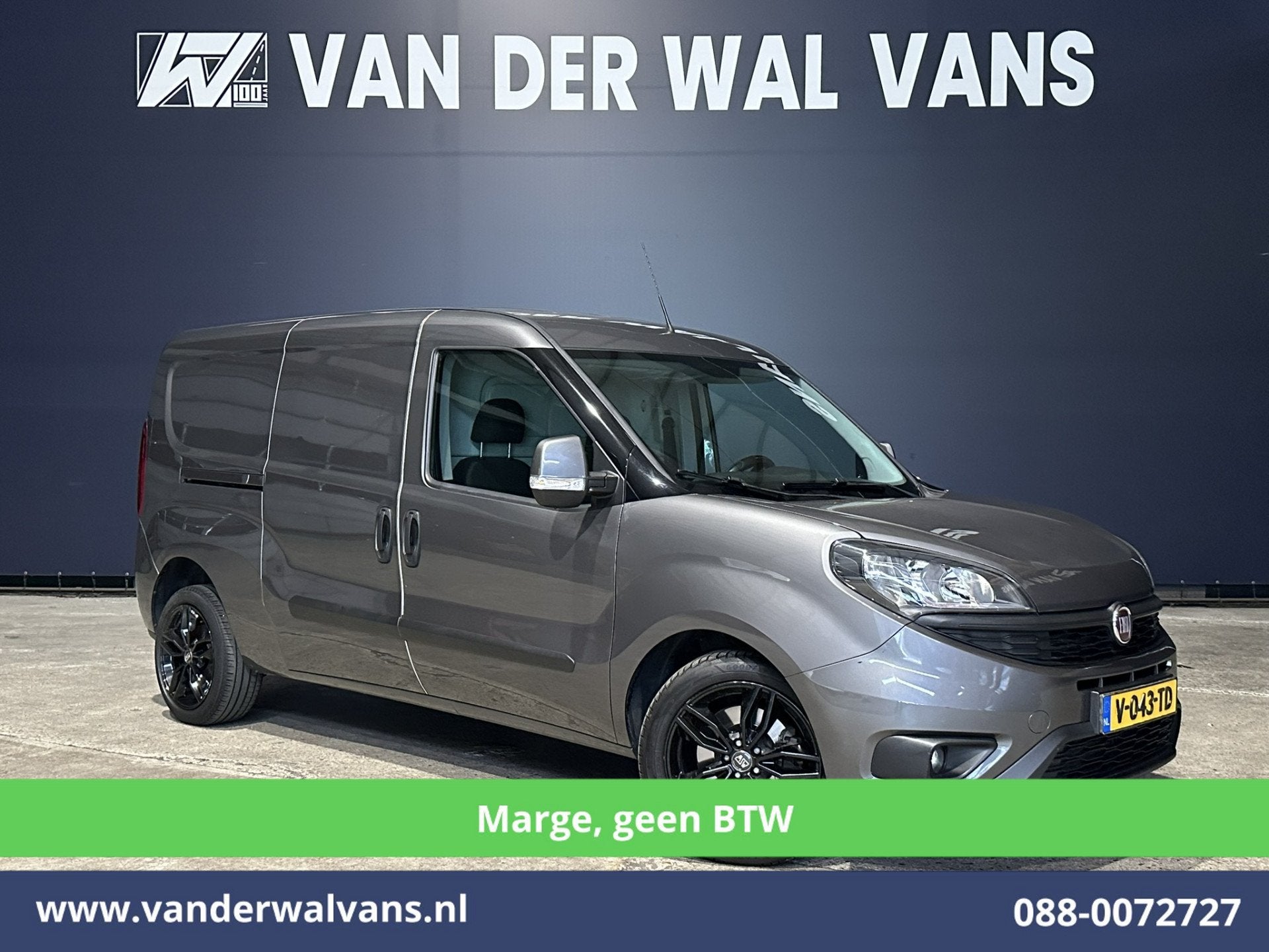 Fiat Doblò Cargo 1.6 MJ*MARGE, Geen BTW* 105pk L2H1 Maxi SX, Auto's, Voorwielaandrijving, Parkeersensor, Stof, Gebruikt