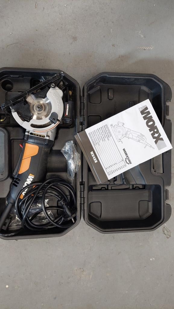 Worx Worxsaw WX426 Compact Cirkelzaag met Laserguide, Ophalen of Verzenden