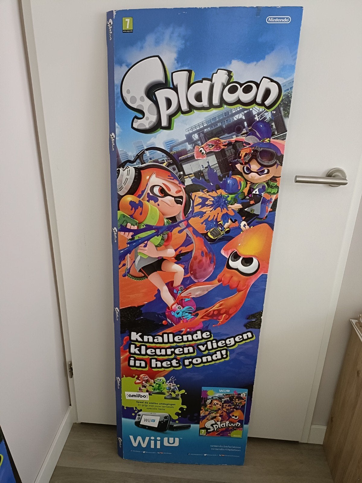 Splatoon reclamebord Nintendo Wii U, Verzenden, Gebruikt, Vanaf 7 jaar