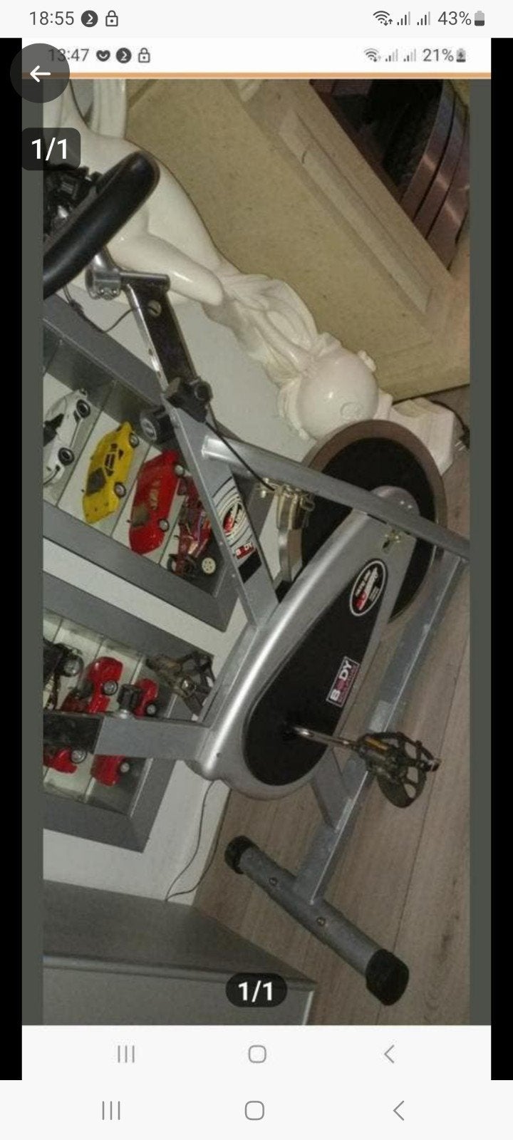 spinningbike, Ophalen, Spinningfiets