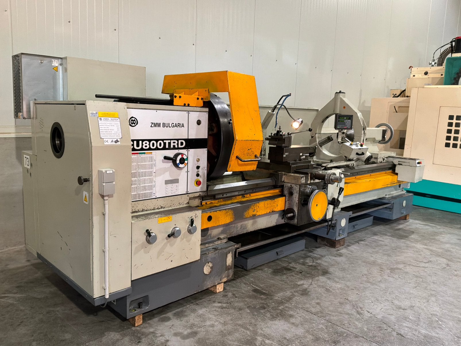 ZMM CU 800 TRD Draaibank, Ophalen, Gebruikt, Metaaldraaibank, 1000 mm of meer