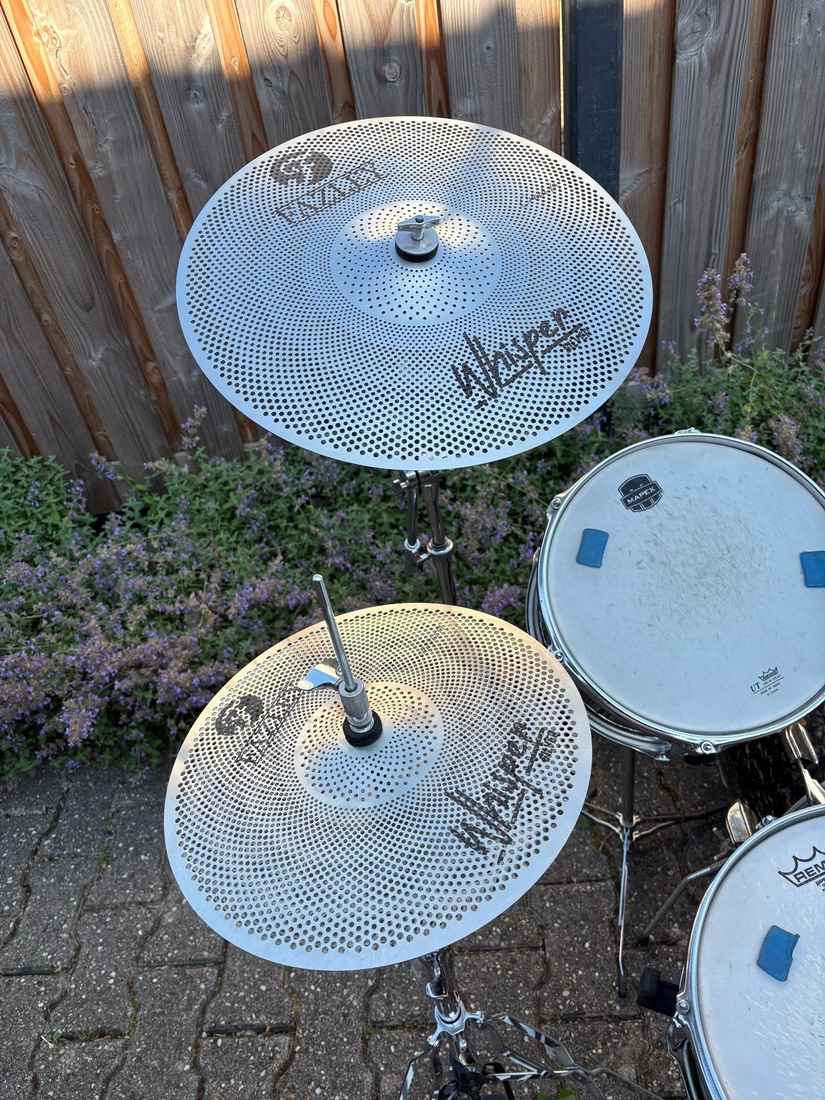 Compleet Maya drumstel met nieuwe Fazley bekkens en hardware, Muziek en Instrumenten, Ophalen, Gebruikt, Overige merken