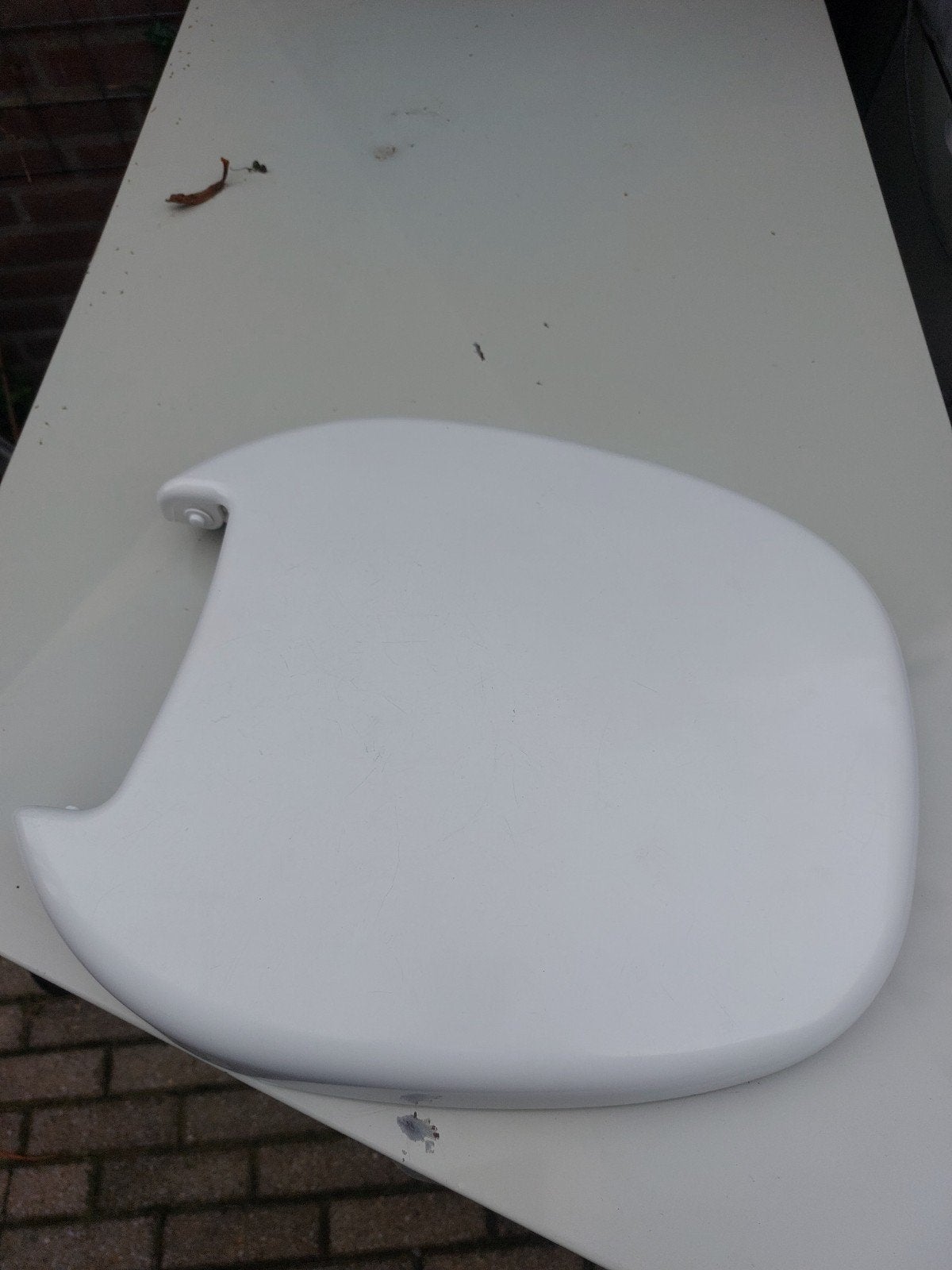 Thetford C200 WC bril met klep, Ophalen of Verzenden, Gebruikt