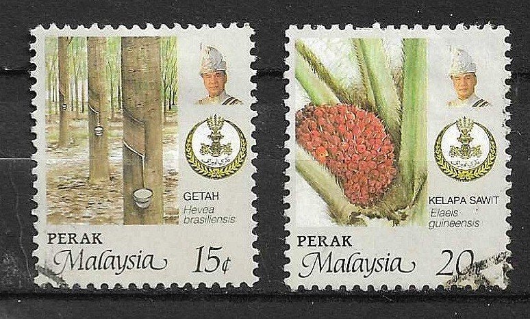 MALEISISCHE STATEN-PERAK 1986-VOOR jl 0.20, Ophalen of Verzenden, Gestempeld, Zuidoost-Azië
