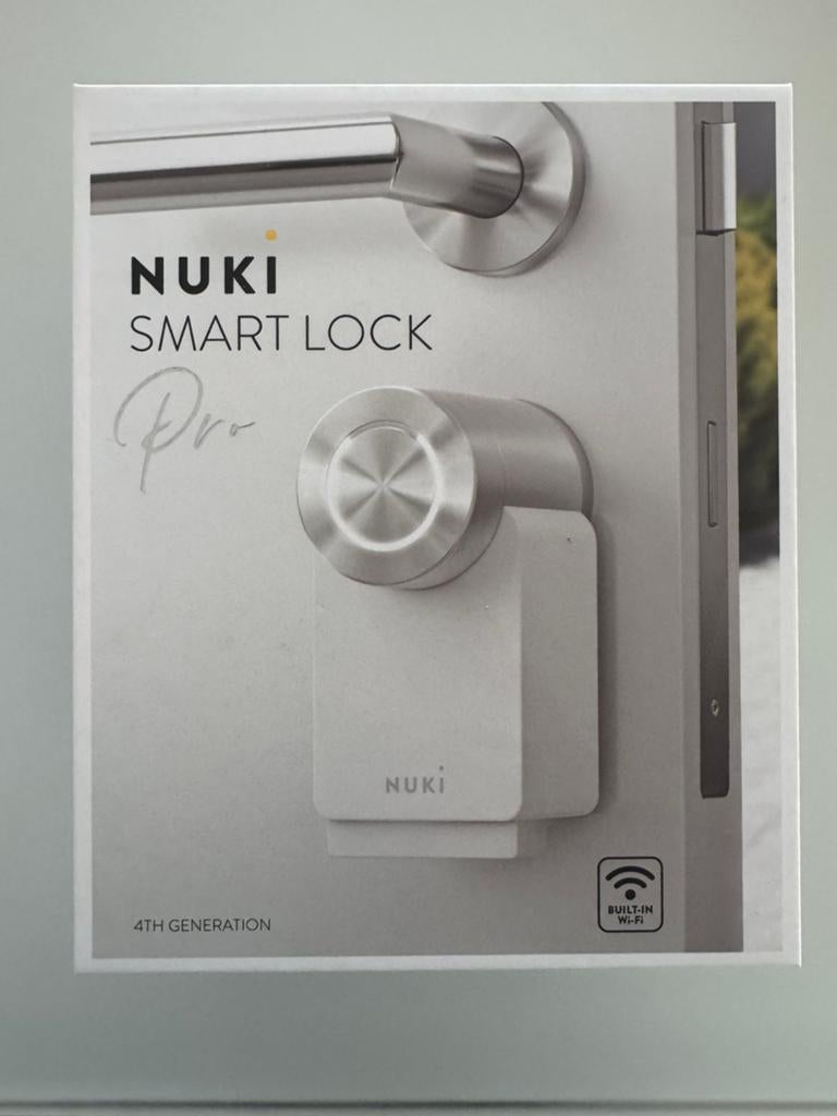 Nuki Smart Lock Pro 4e Generatie - Slim Deurslot, Ophalen of Verzenden, Nieuw, Overige materialen, Slot