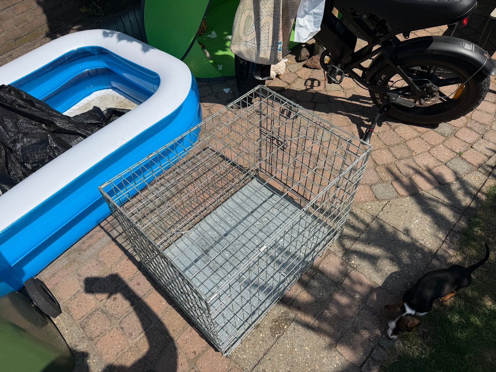 Honden bench, Dieren en Toebehoren, Hondenbenches, Ophalen, Gebruikt
