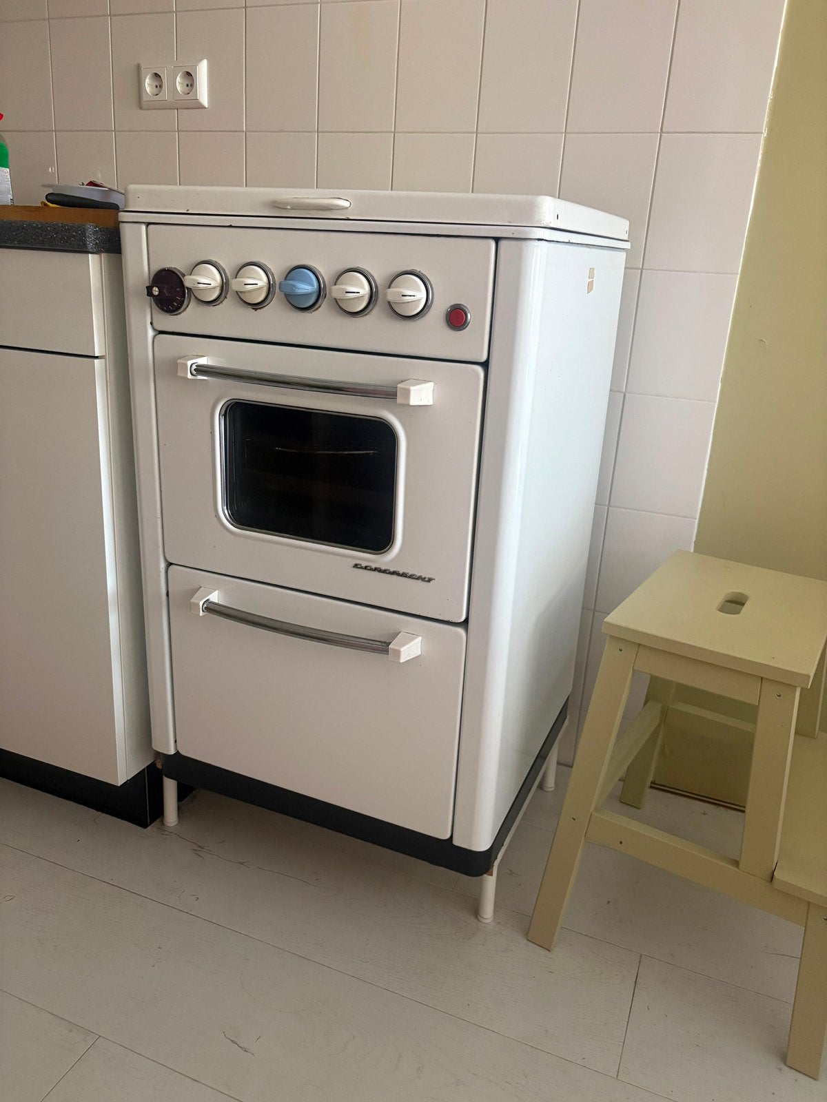 Fornuis, Witgoed en Apparatuur, Fornuizen, Gebruikt, Gas, Vrijstaand, 85 tot 90 cm