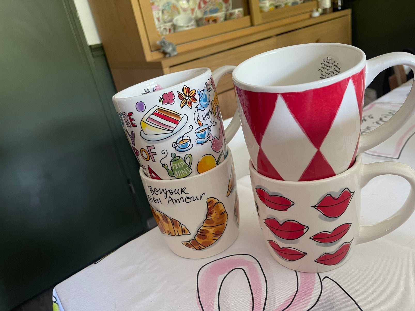 Blond Amsterdam set Cappuccino mokken 0,5L, Ophalen, Zo goed als nieuw, Overige stijlen, Kop(pen) en/of Schotel(s)