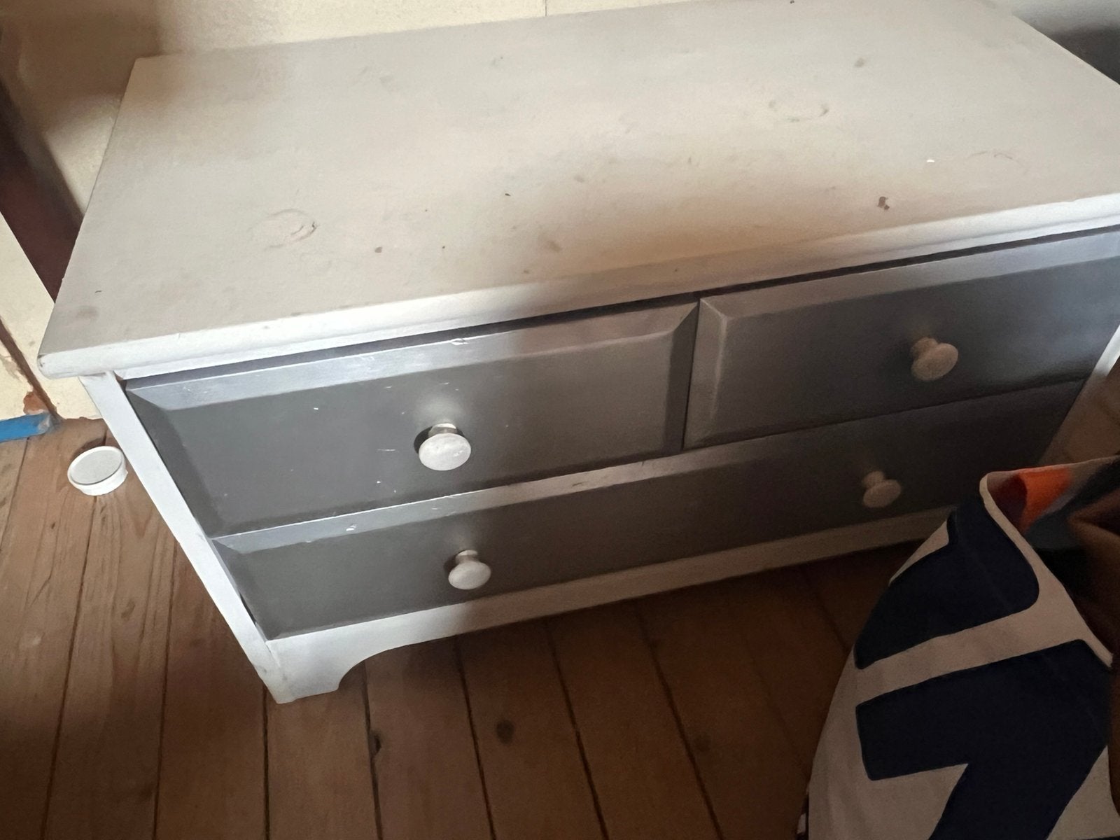 Gratis wit zilver houten kastje, Huis en Inrichting, Ophalen, Gebruikt, 50 tot 100 cm, Minder dan 100 cm