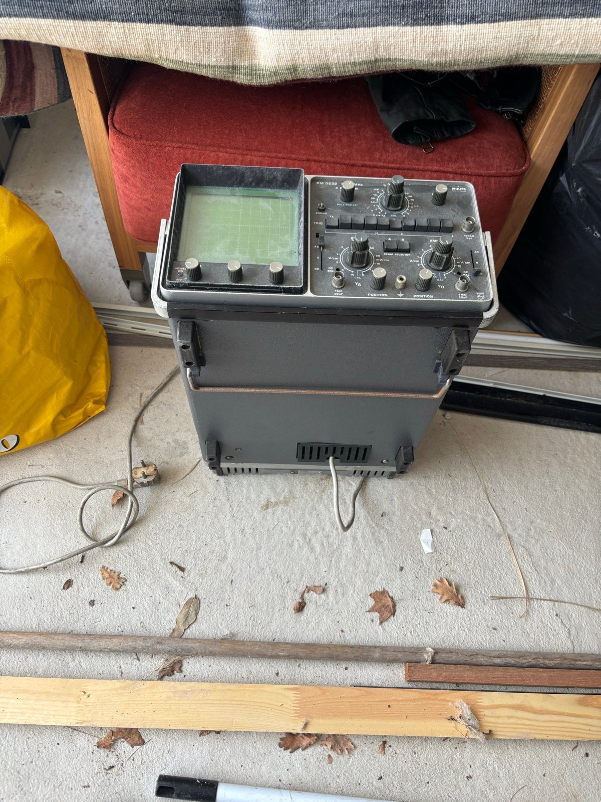 Philips PM3212 Oscilloscoop 25MHz, Ophalen of Verzenden, Gebruikt, Overige meters