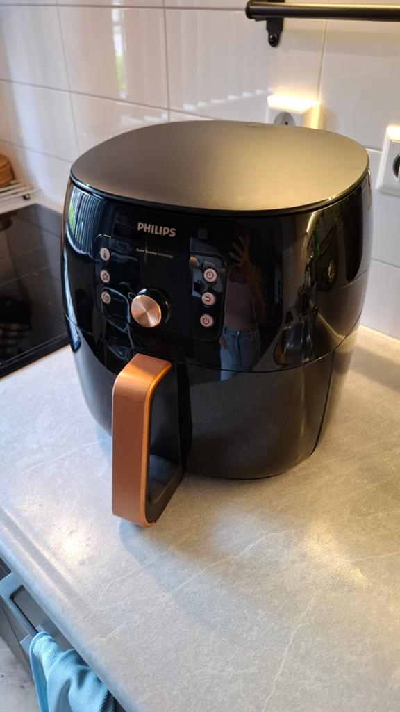 Philips Airfryer XXL - Zwart met koperen accenten, Witgoed en Apparatuur, Airfryers, Gebruikt, Airfryer XXL, Ophalen of Verzenden